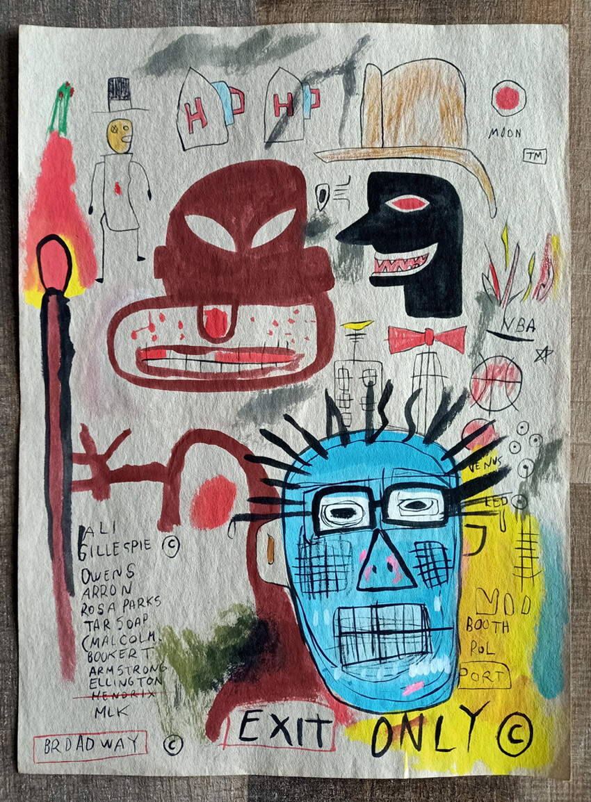 Drawing by Jean-Michel Basquiat (Attributed) 1984 (#0796)
