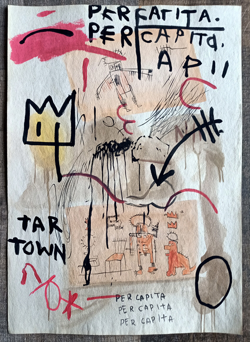 Drawing by Jean-Michel Basquiat (Attributed) 1984 (#0801)