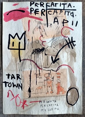 Drawing by Jean-Michel Basquiat (Attributed) 1984 (#0801)
