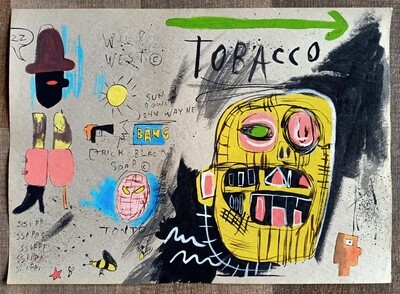Drawing by Jean-Michel Basquiat (Attributed) 1984 (#0800)