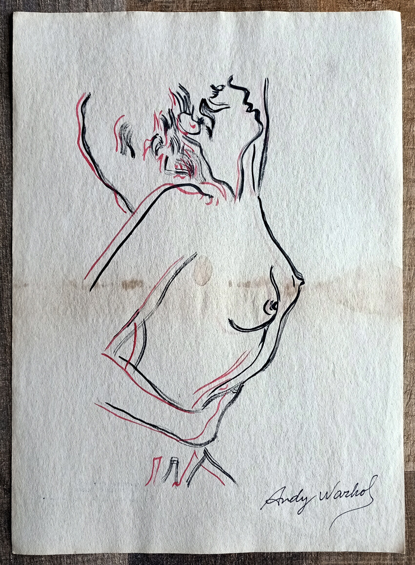 Drawing by Andy Warhol (Attributed) 1986 (#0811)
