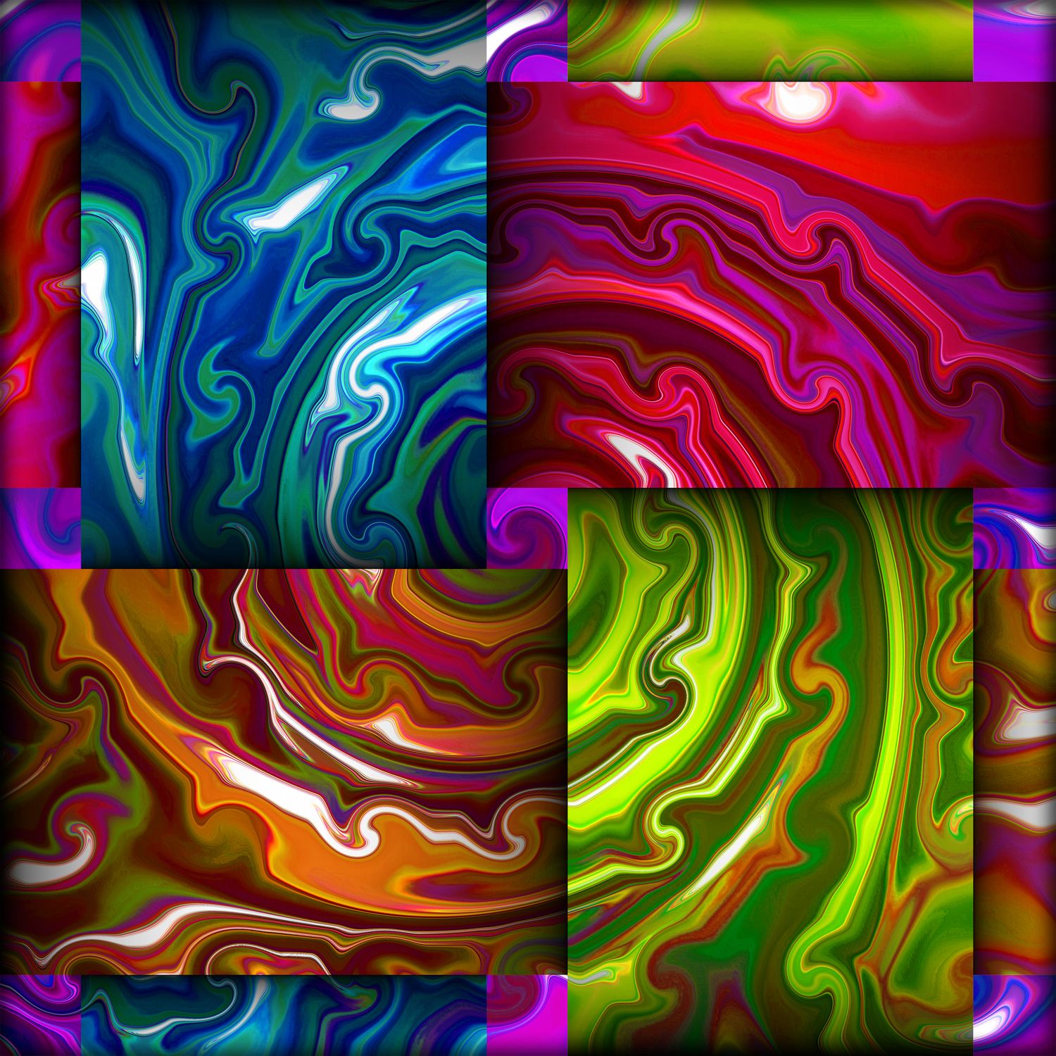 MikoArt-Liquid Gloss 80x80cm-0126