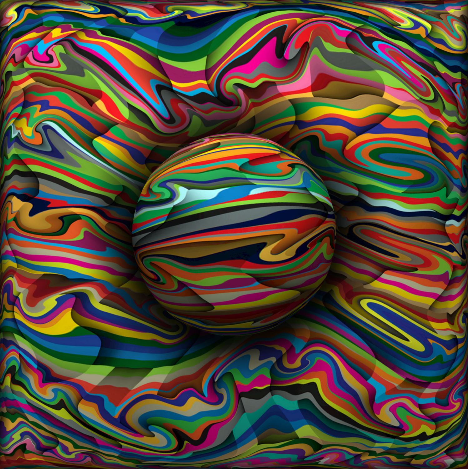 MikoArt-Liquid Gloss 80x80cm-0163