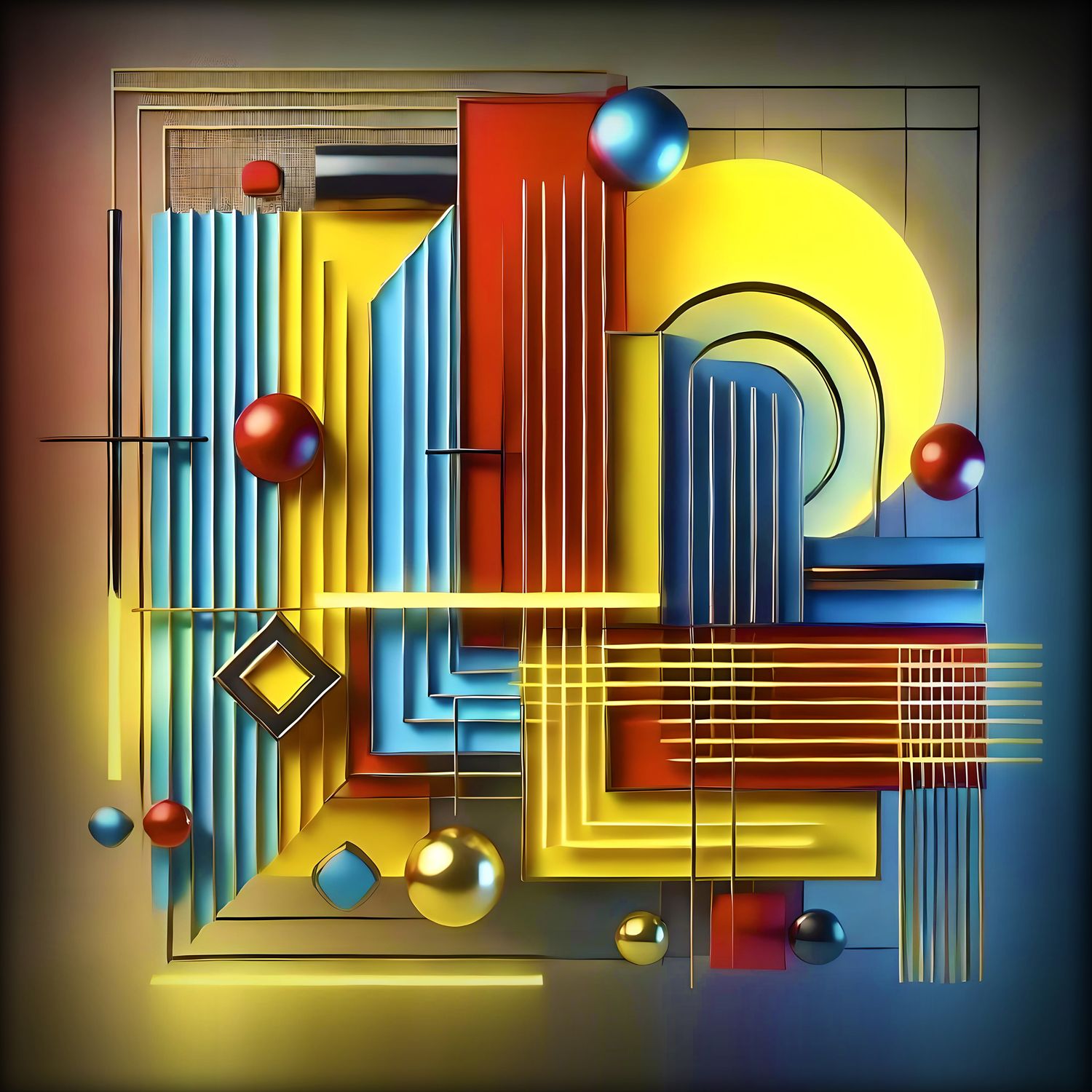 MikoArt-Liquid Gloss®-Geometric Industrial-0297