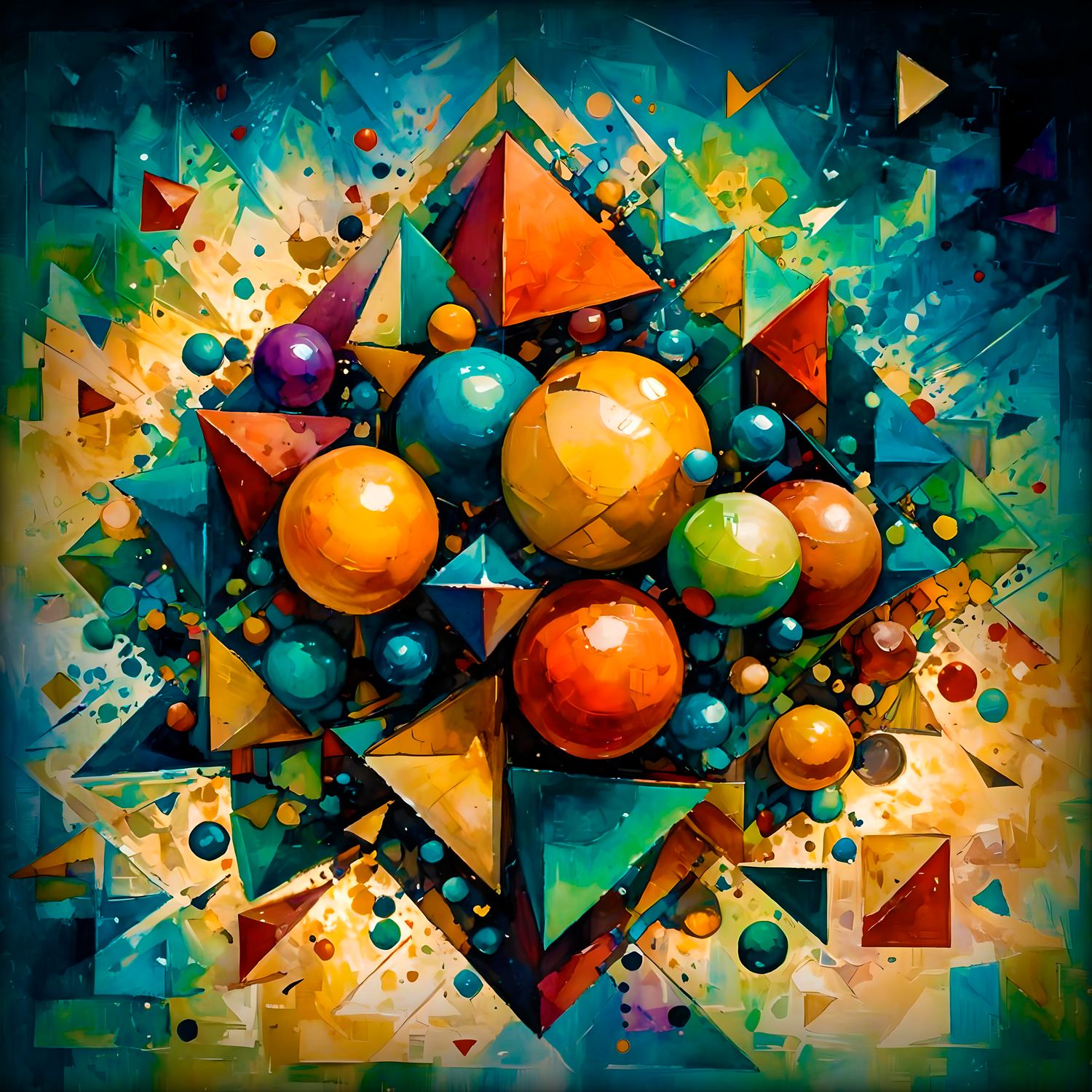 MikoArt-Liquid Gloss®-03/Series-80x80cm-0307