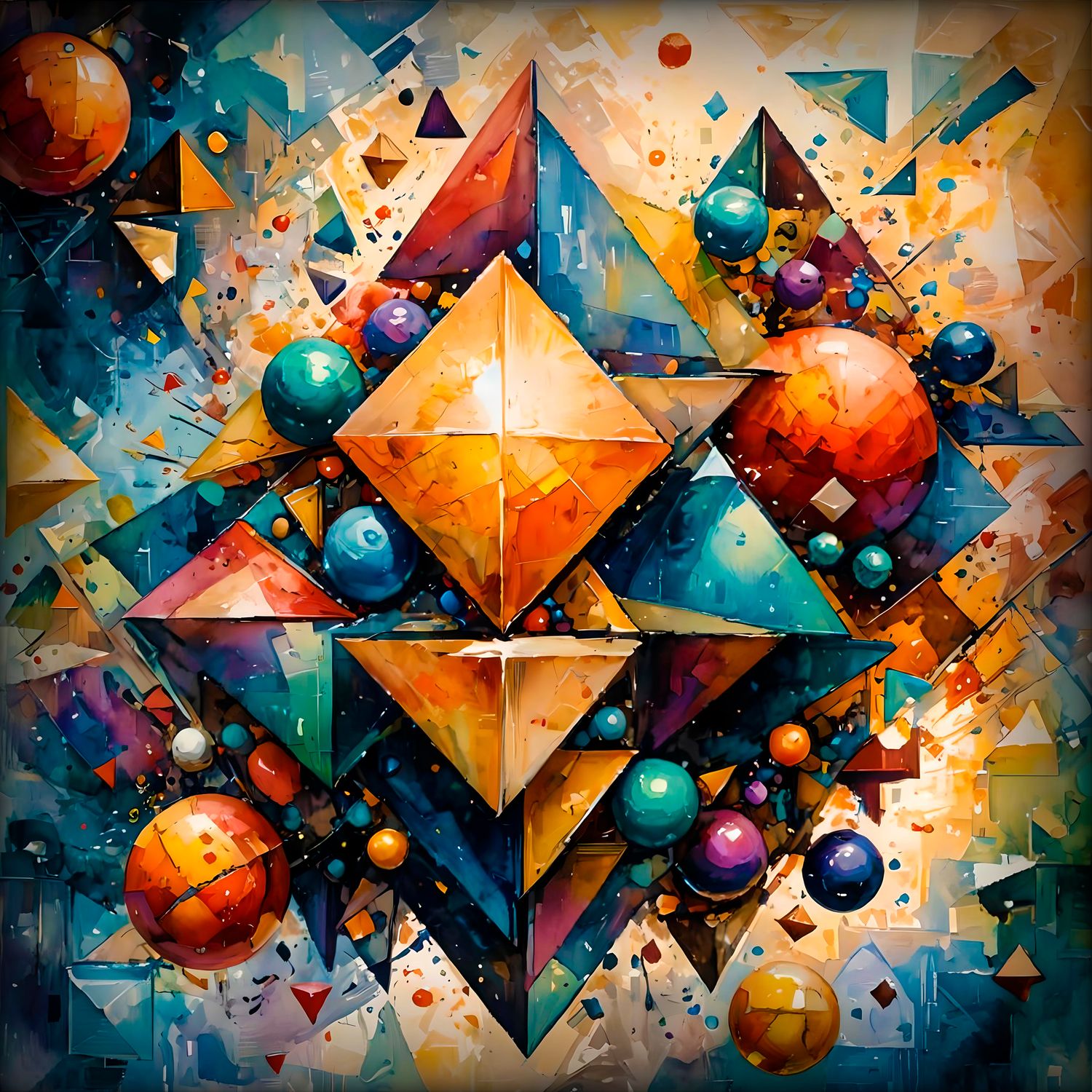 MikoArt-Liquid Gloss®-03/Series-80x80cm-0322