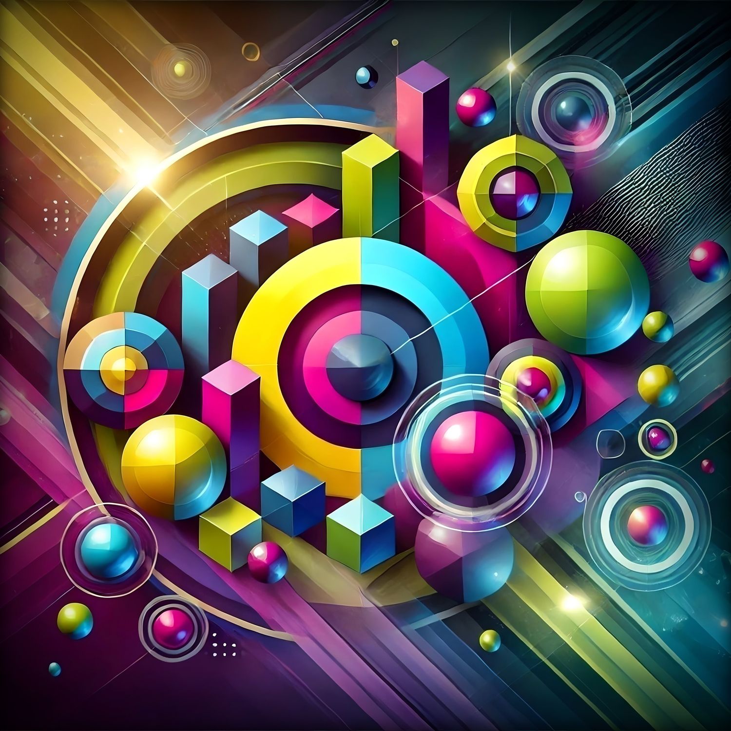 MikoArt-Liquid Gloss®-05/Series-80x80cm-0345