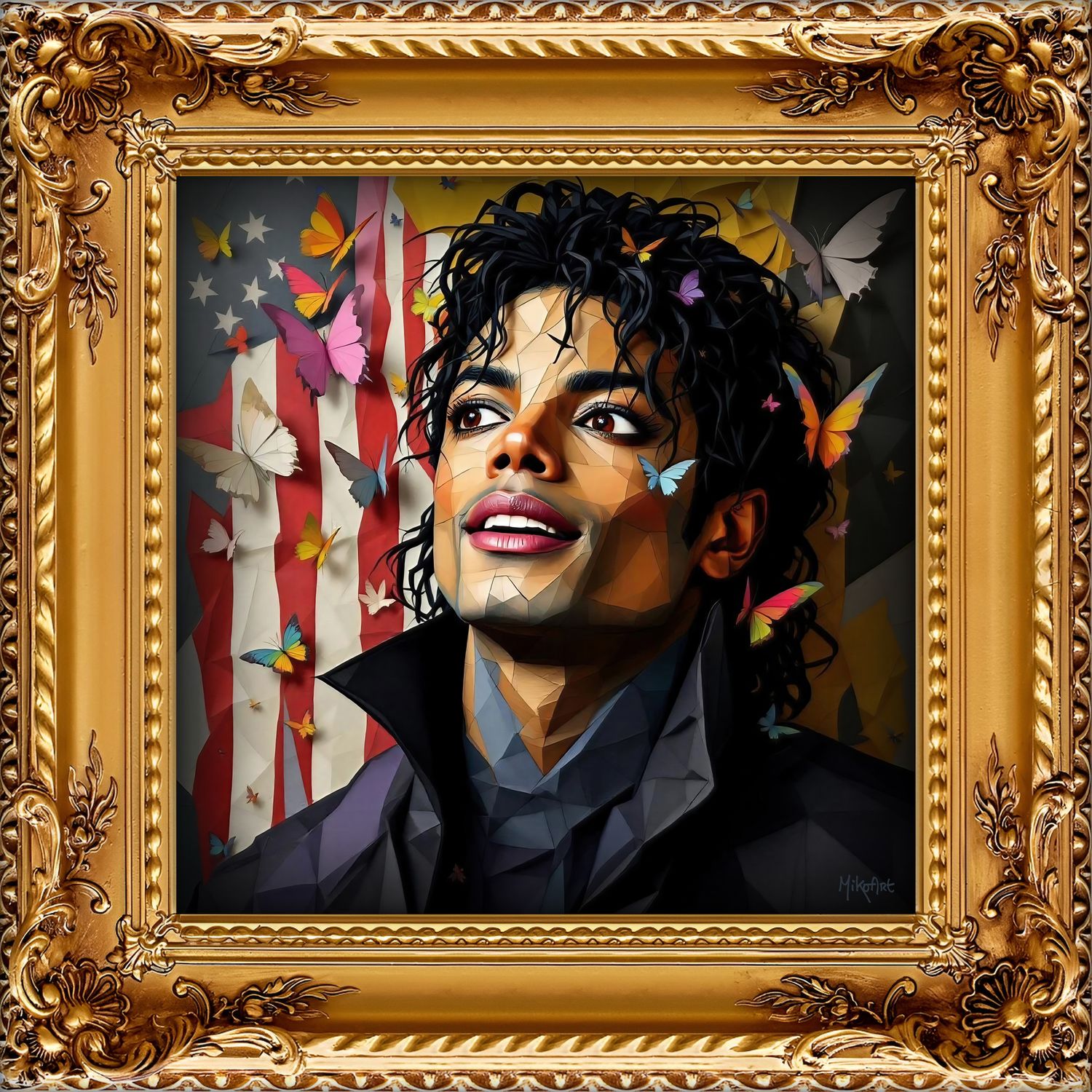 MikoArt-Liquid Gloss®-07FP/MichaelJackson-120x120cm