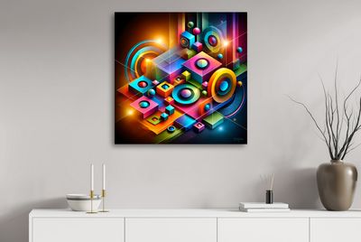 MikoArt-Liquid Gloss®-05/Series-80x80cm-0338