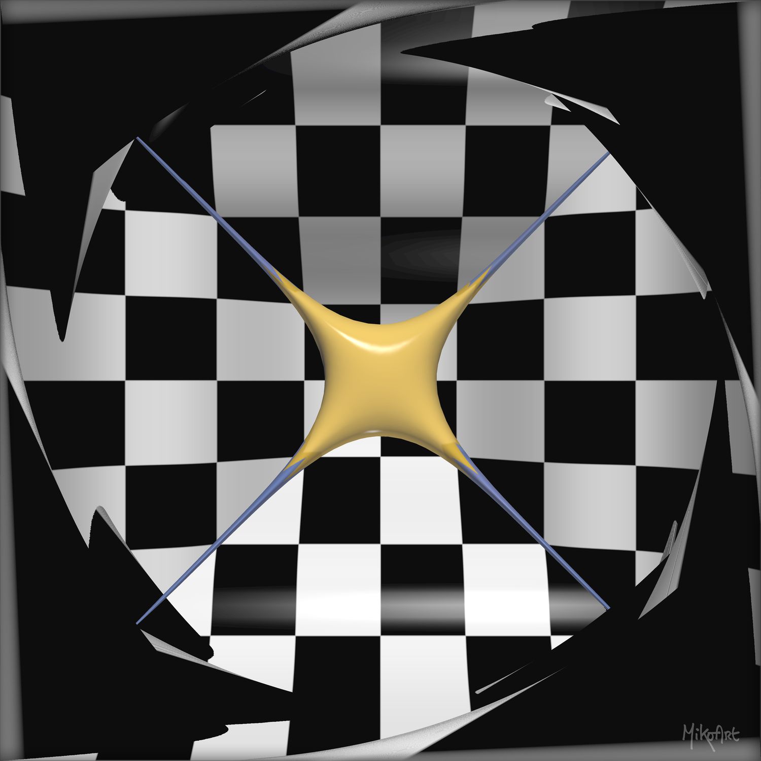 MikoArt-Liquid Gloss®-01/Series-80x80cm-0063