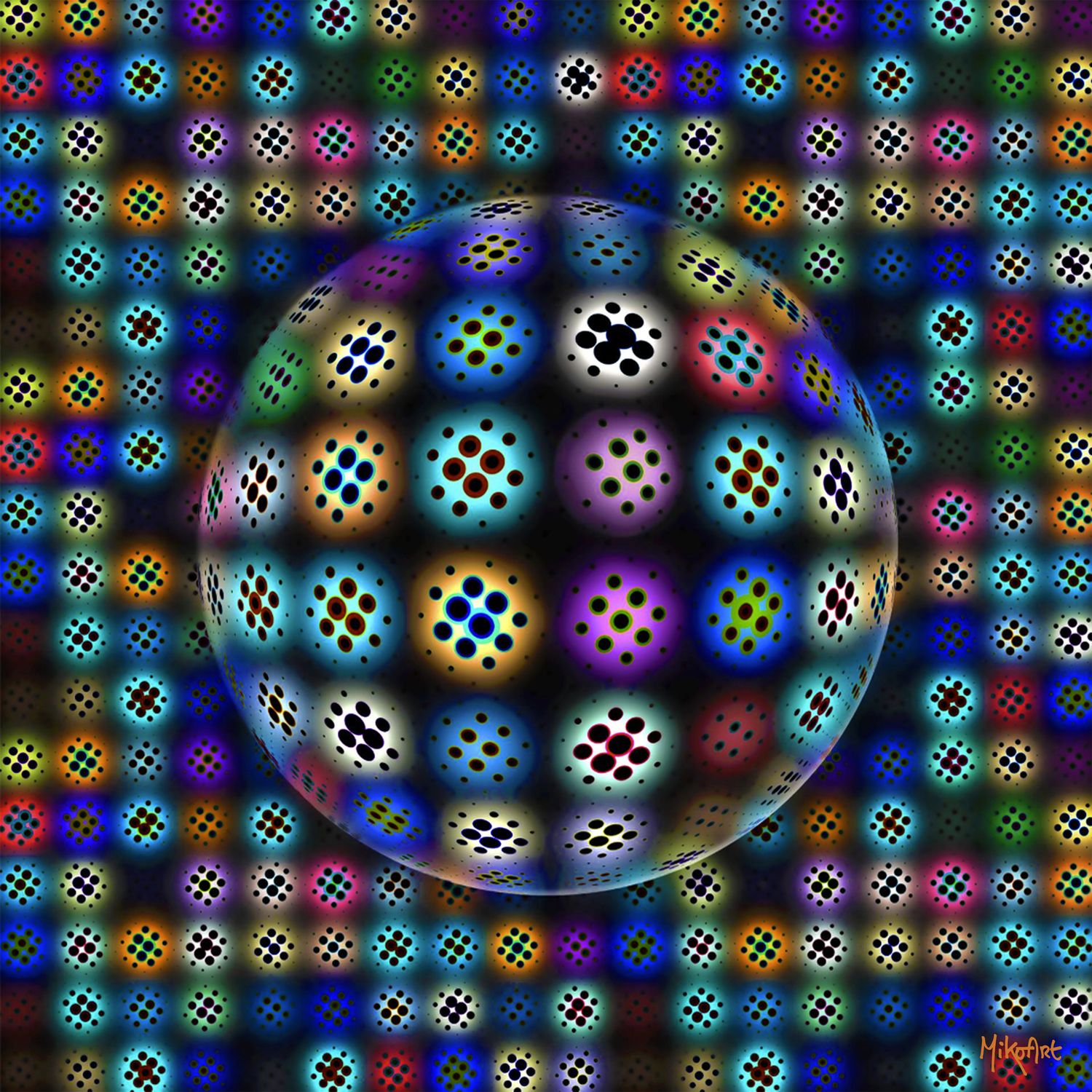 MikoArt-Liquid Gloss®-01/Series-80x80cm-0054