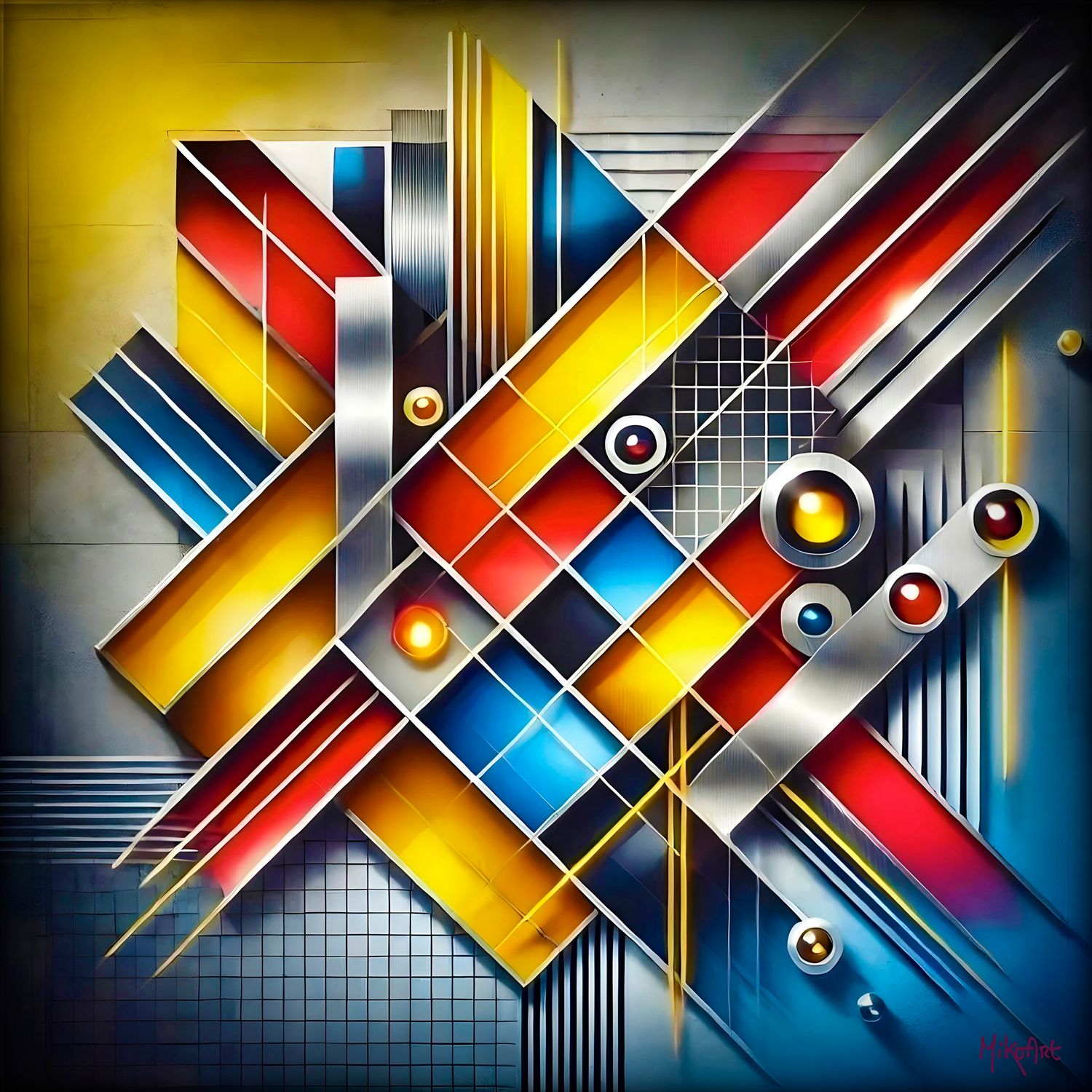 MikoArt-Liquid Gloss®-02/Series-80x80cm-0270