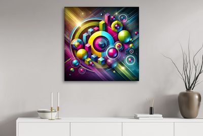MikoArt-Liquid Gloss®-05/Series-80x80cm-0345