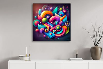 MikoArt-Liquid Gloss®-05/Series-80x80cm-0339