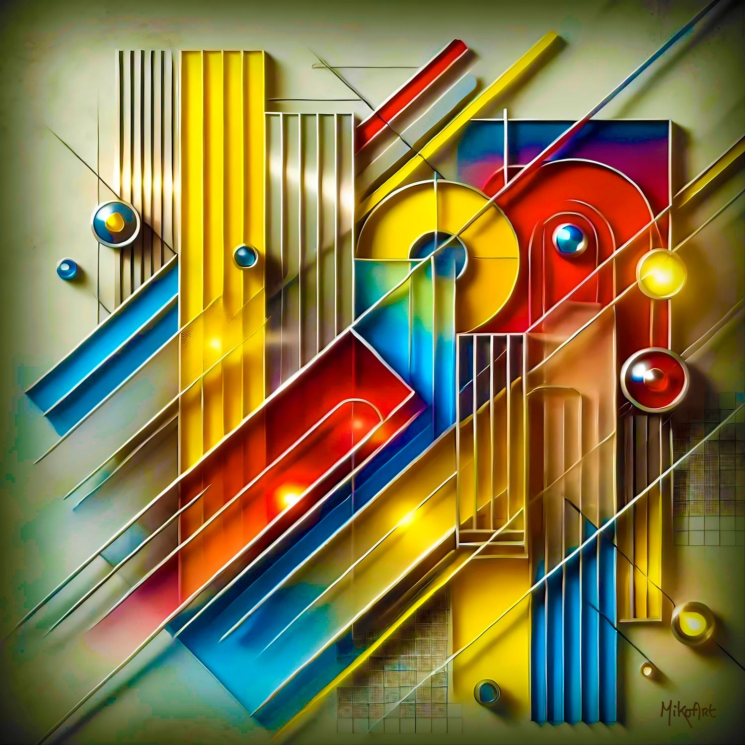 MikoArt-Liquid Gloss®-02/Series-80x80cm-0282