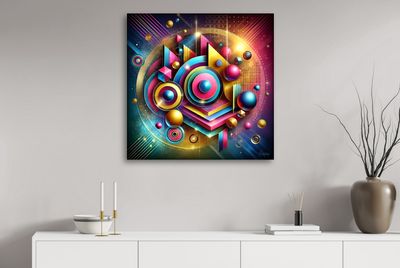 MikoArt-Liquid Gloss®-05/Series-80x80cm-0346