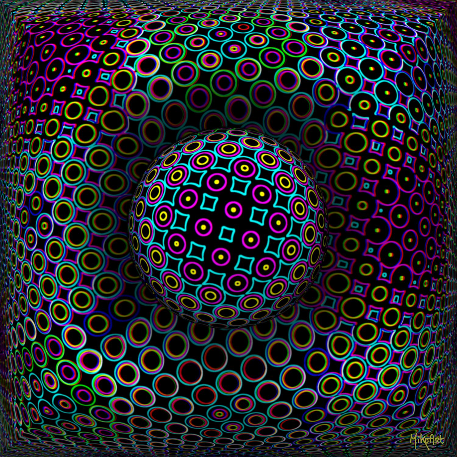 MikoArt-Liquid Gloss®-01/Series-80x80cm-0059