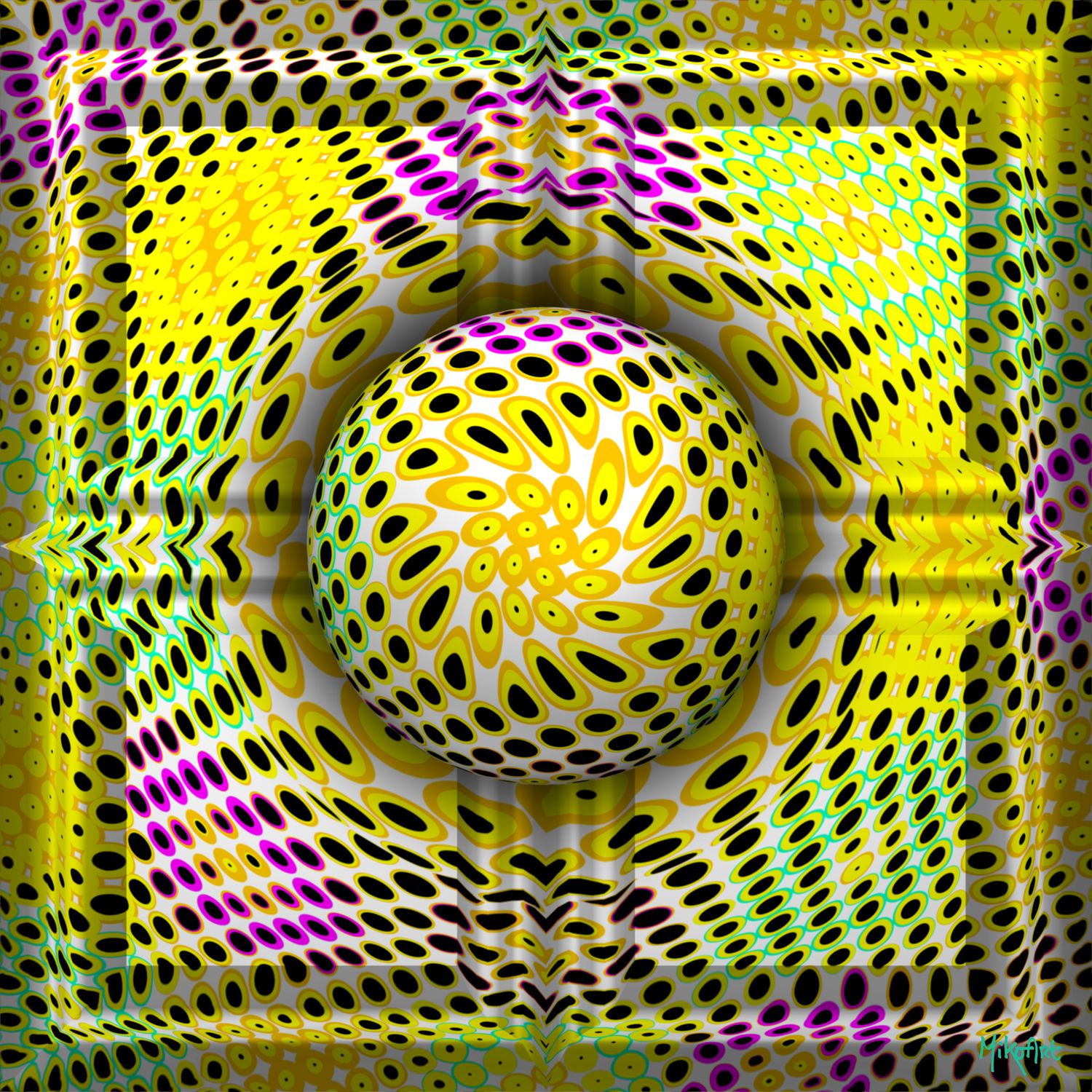 MikoArt-Liquid Gloss®-01/Series-80x80cm-0086