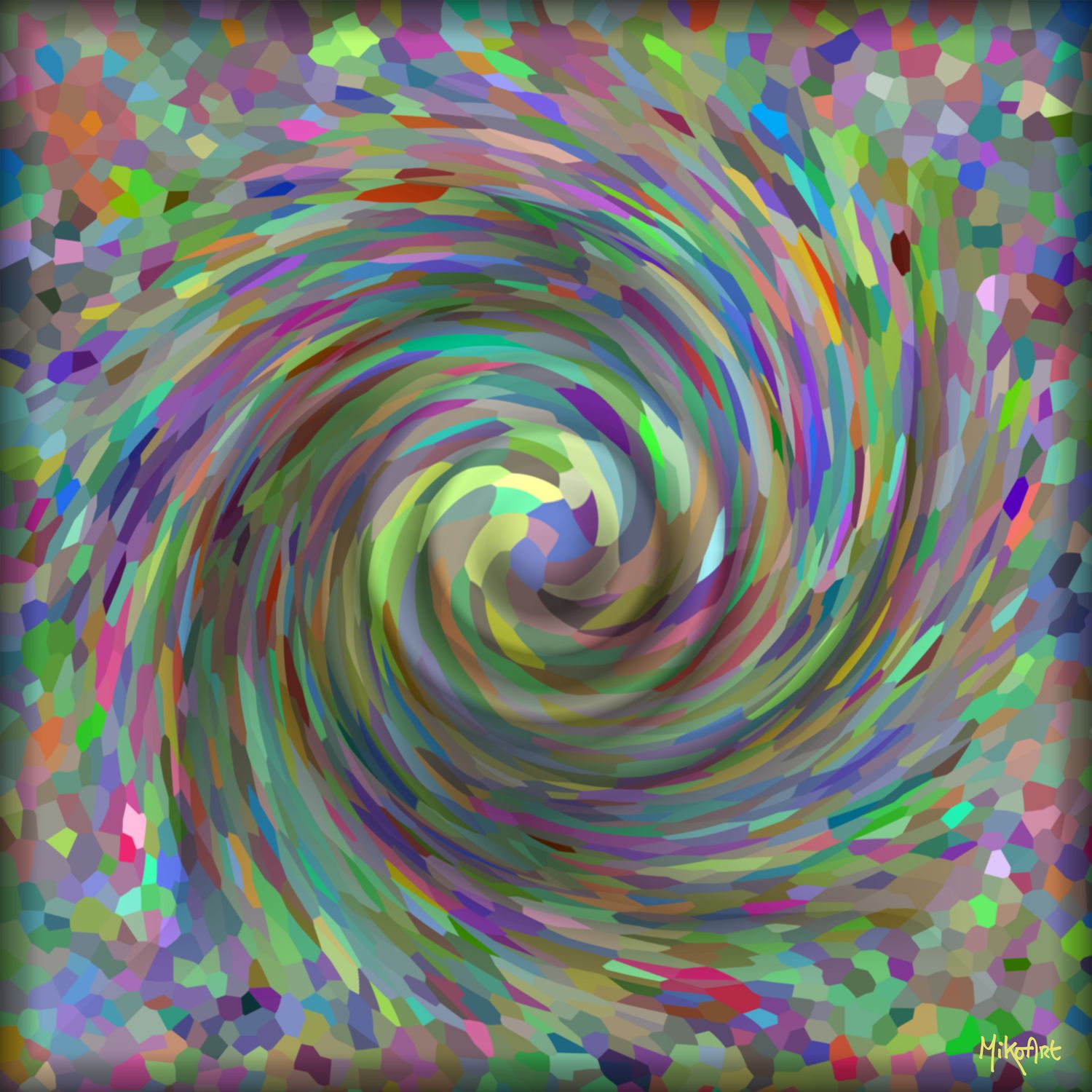 MikoArt-Liquid Gloss®-01/Series-80x80cm-0089