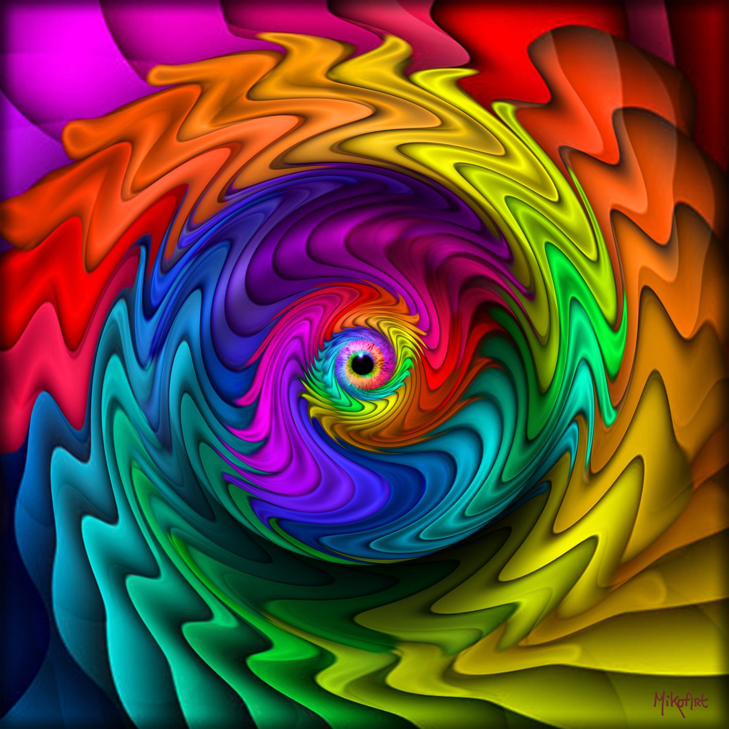 MikoArt-Liquid Gloss®-01/Series-80x80cm-0079