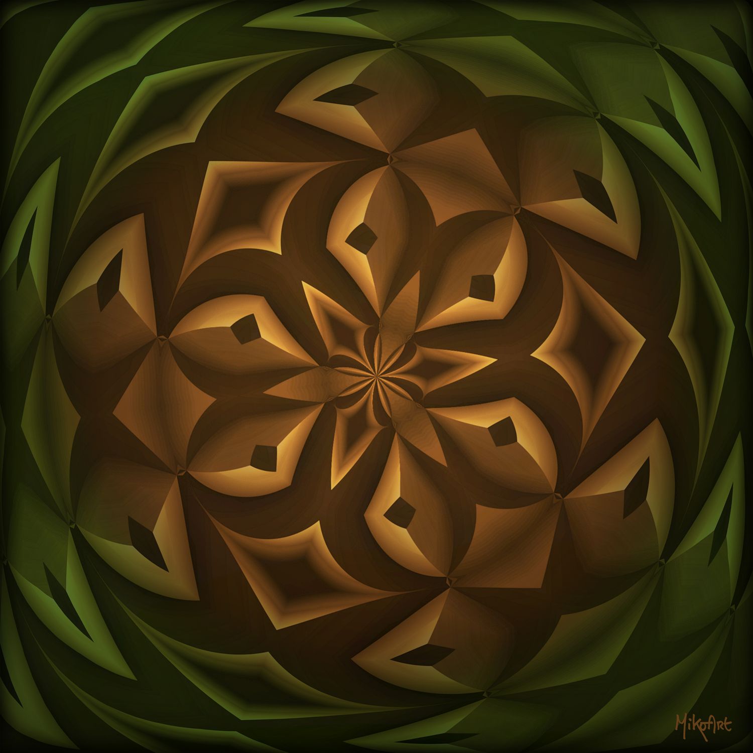 MikoArt-Liquid Gloss®-01/Series-80x80cm-0108