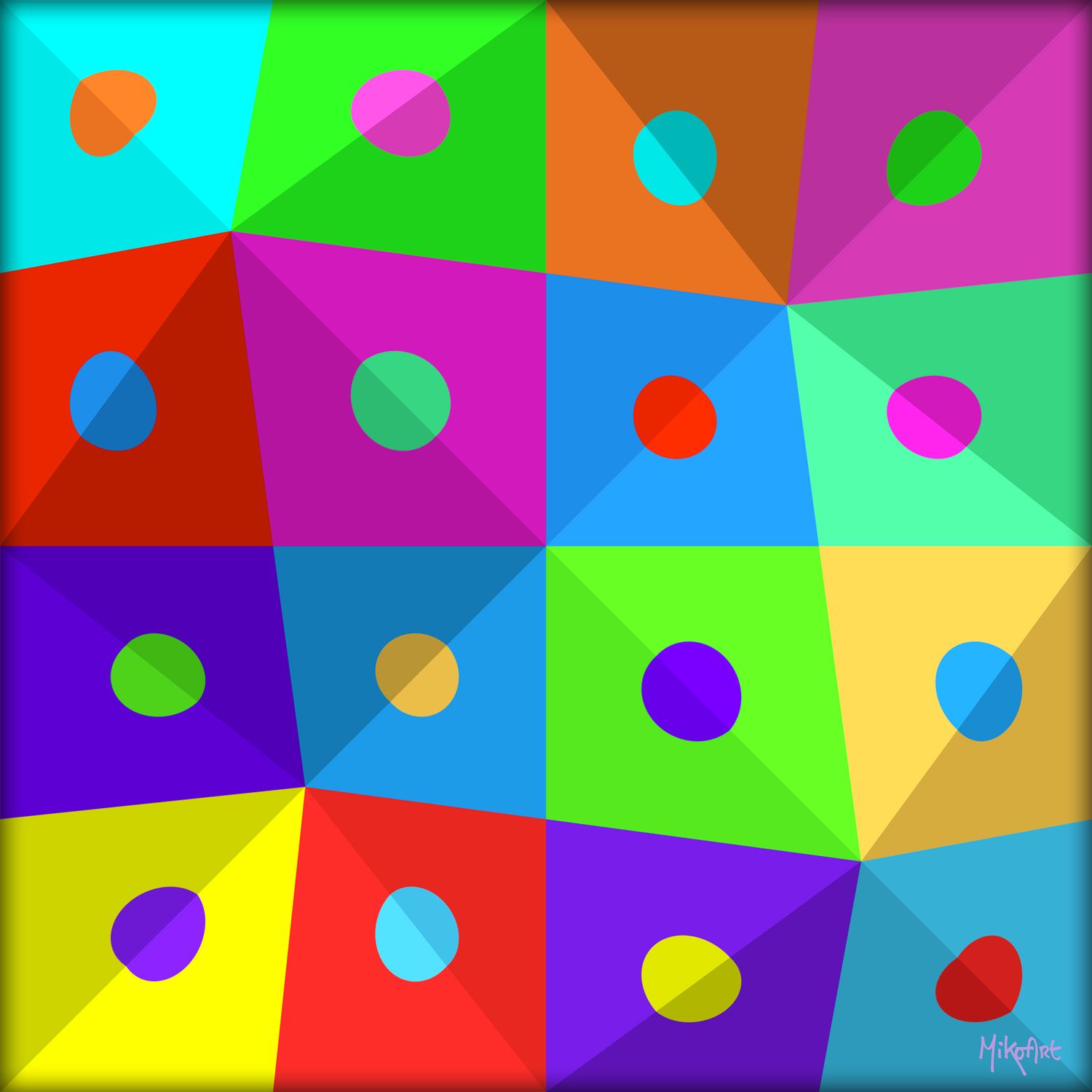 MikoArt-Liquid Gloss®-01/Series-80x80cm-0115