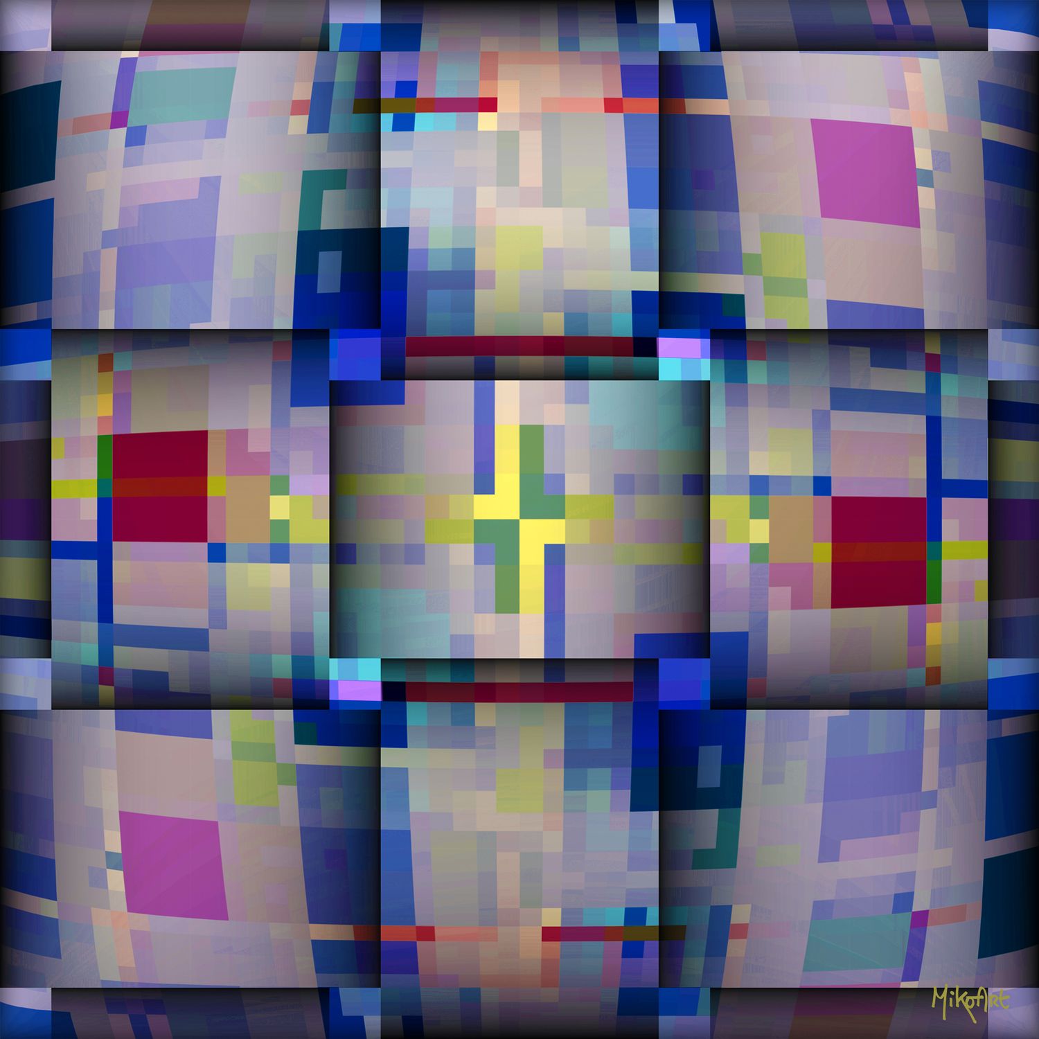 MikoArt-Liquid Gloss®-01/Series-80x80cm-0120