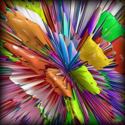 MikoArt-Liquid Gloss®-01/Series-80x80cm-0143