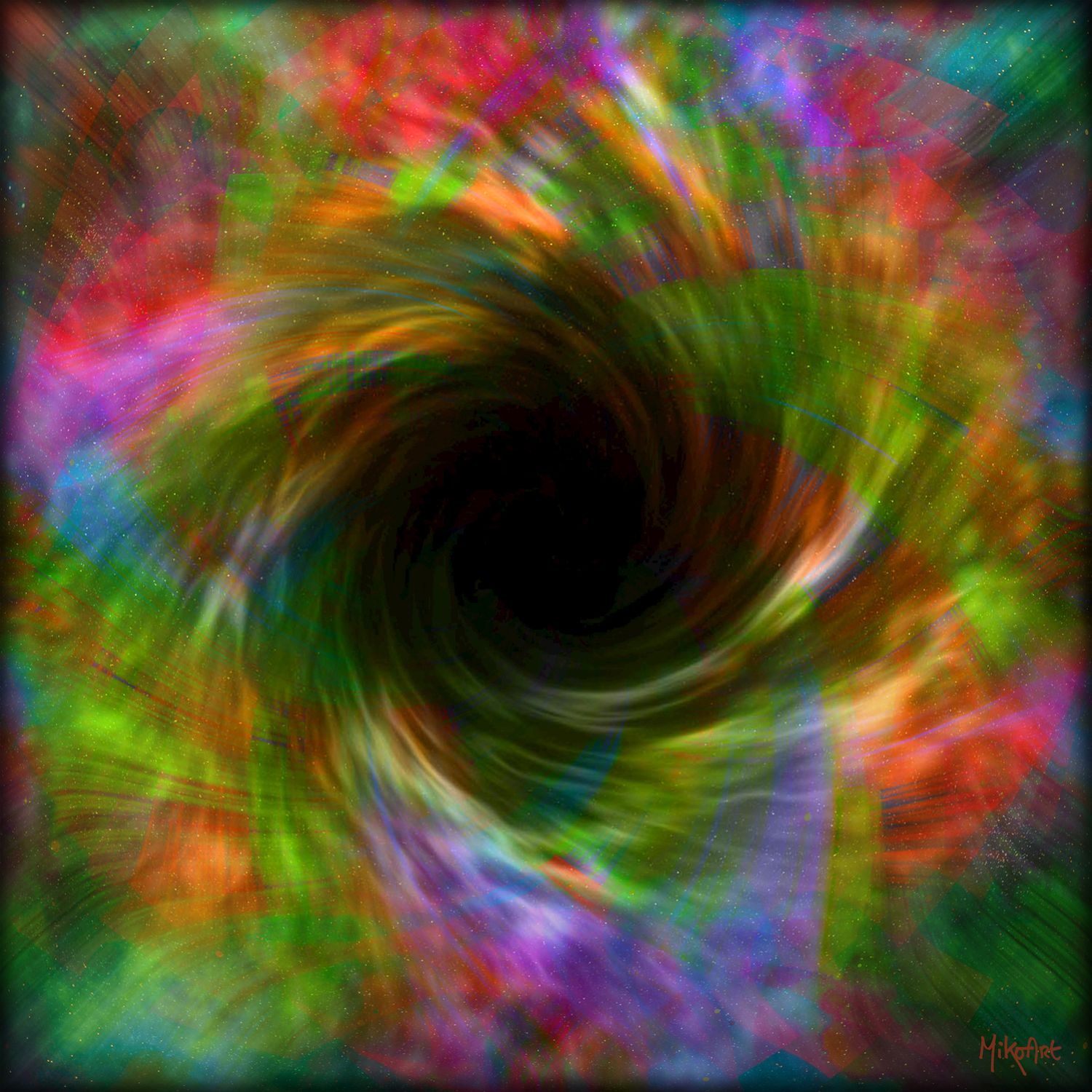 MikoArt-Liquid Gloss®-01/Series-80x80cm-0147