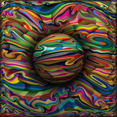 MikoArt-Liquid Gloss®-01/Series-80x80cm-0163