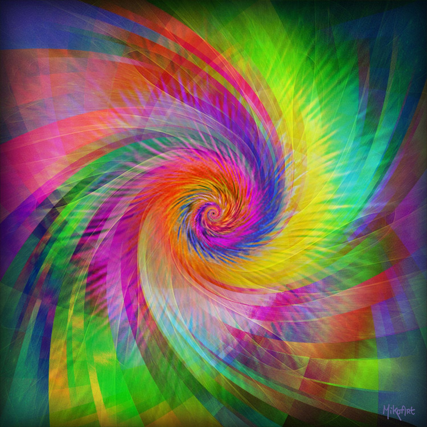 MikoArt-Liquid Gloss®-01/Series-80x80cm-0045