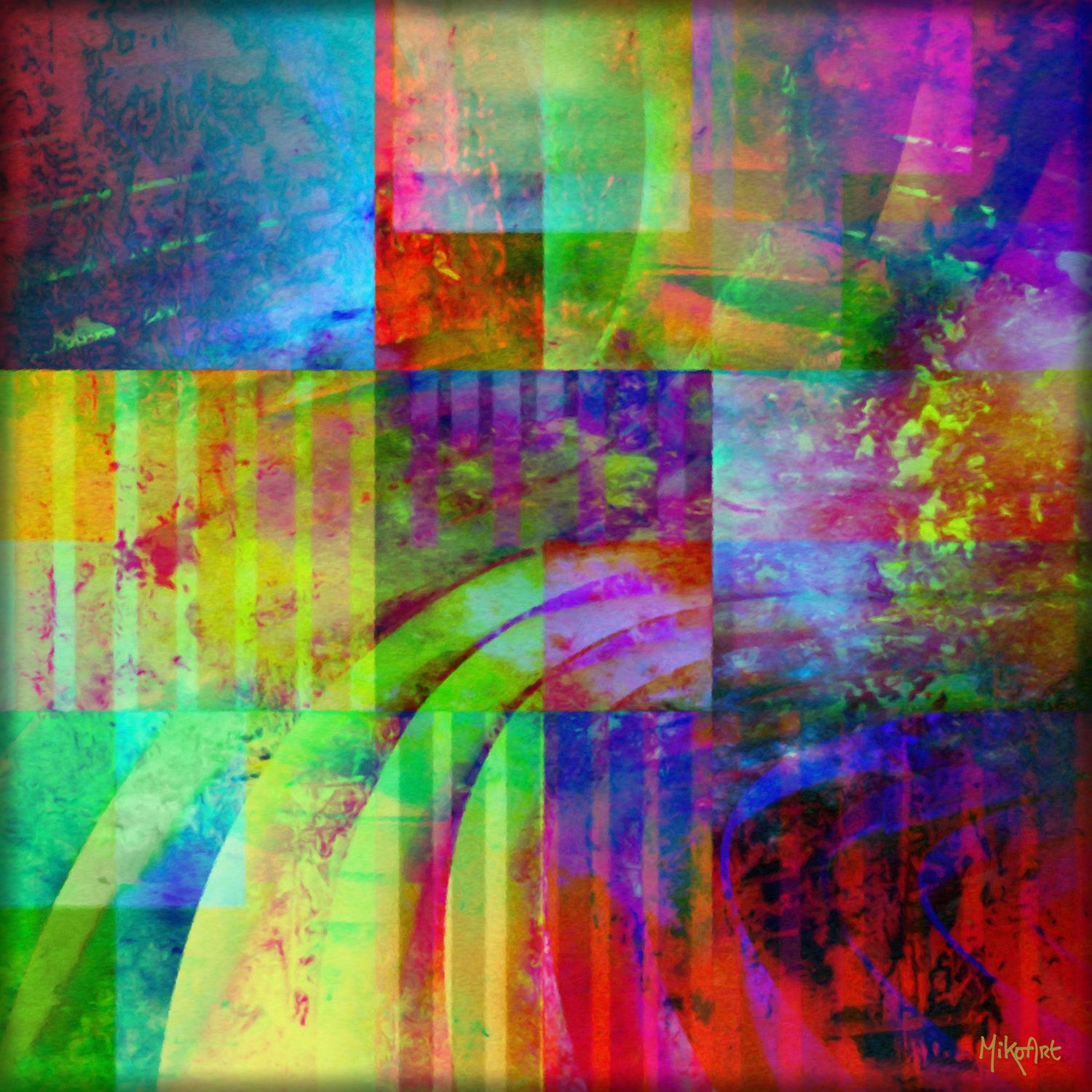 MikoArt-Liquid Gloss®-01/Series-80x80cm-0161