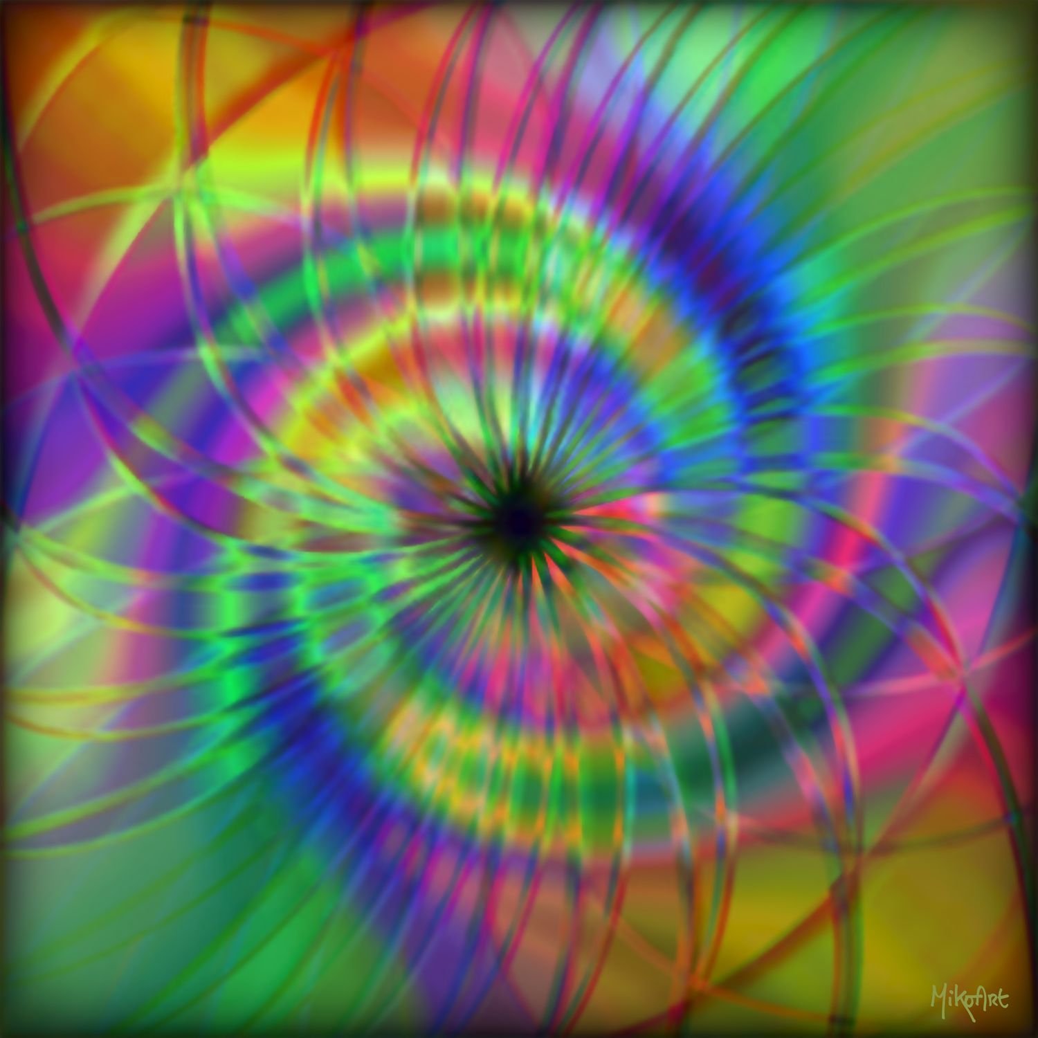 MikoArt-Liquid Gloss®-01/Series-80x80cm-0146