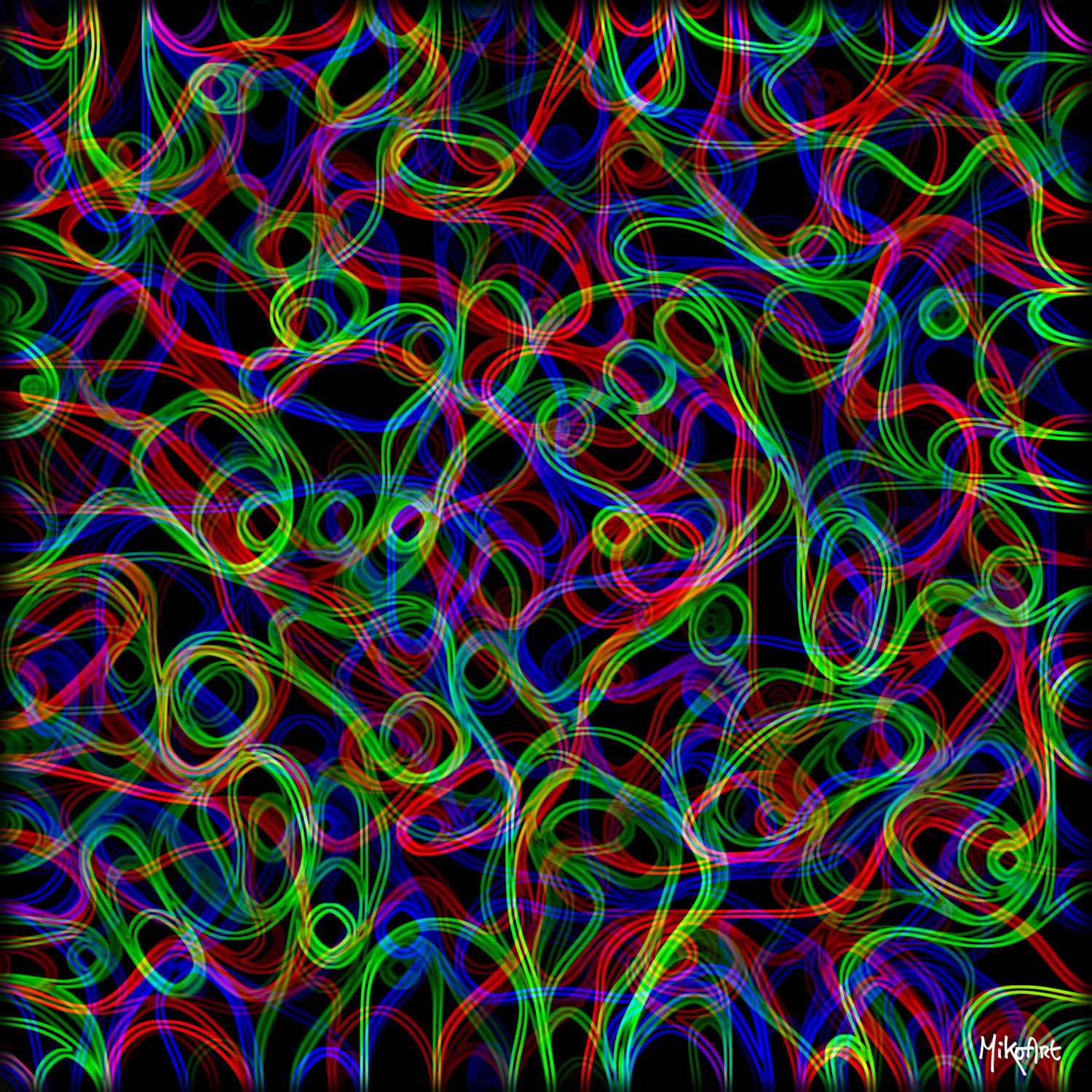 MikoArt-Liquid Gloss®-01/Series-80x80cm-0057