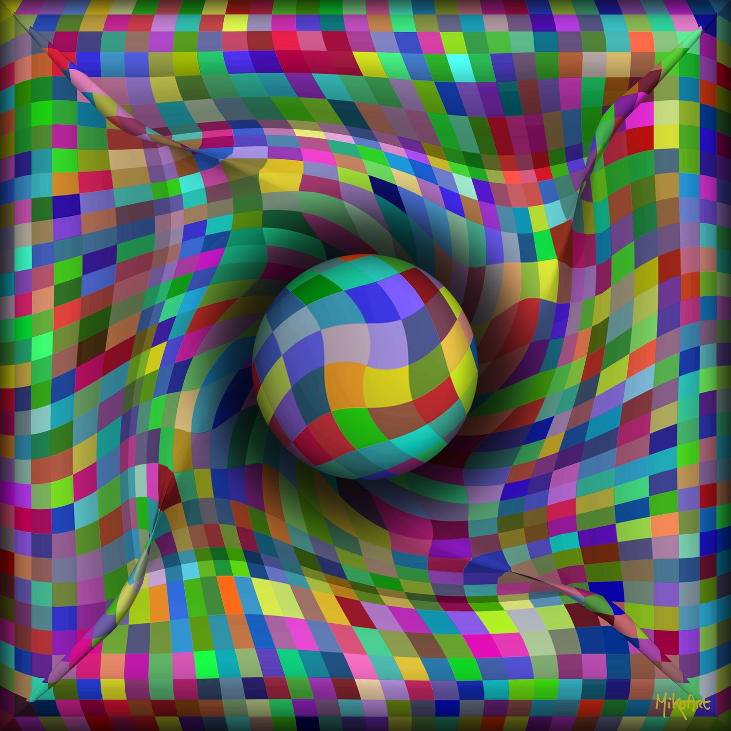 MikoArt-Liquid Gloss®-01/Series-80x80cm-0064