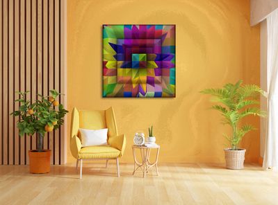 MikoArt-Liquid Gloss®-01/Series-80x80cm-0065