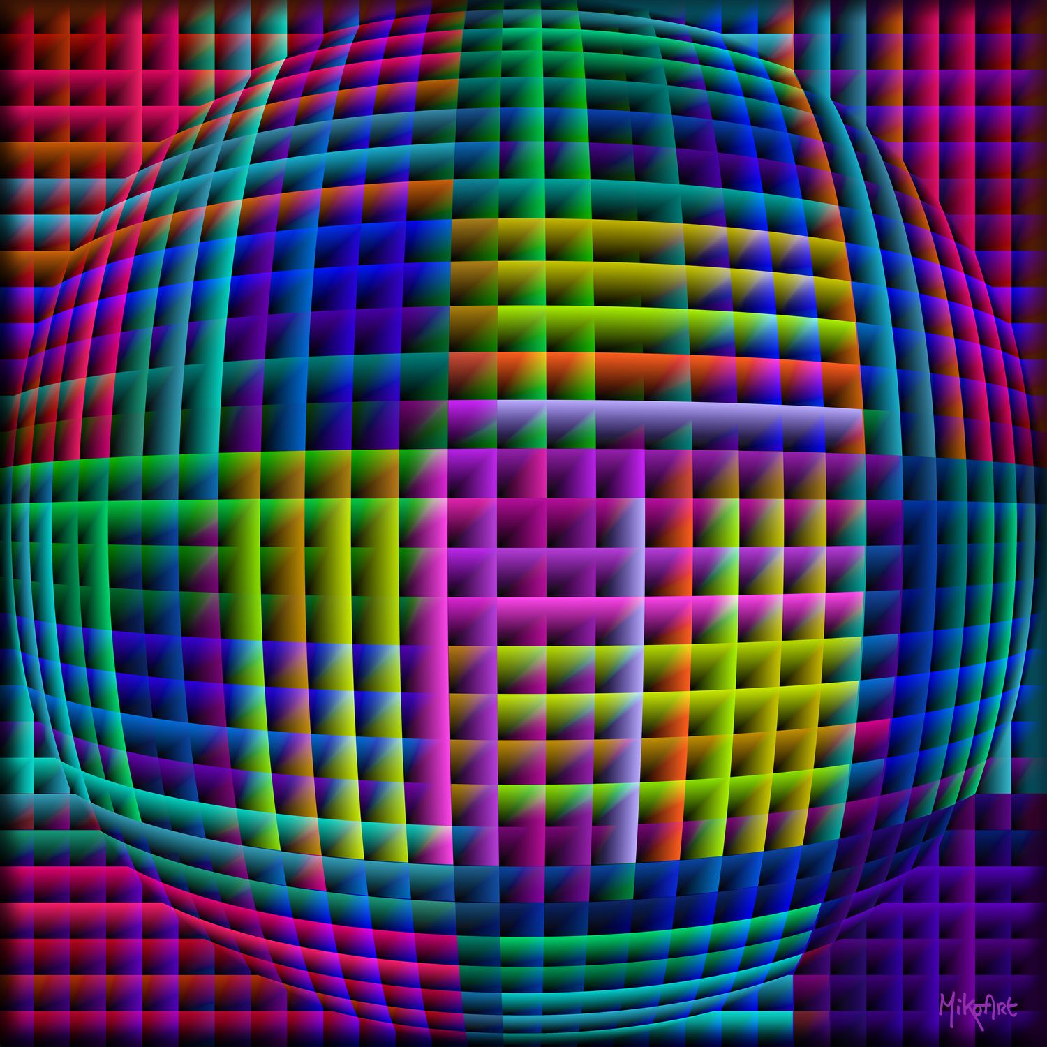 MikoArt-Liquid Gloss®-01/Series-80x80cm-0138