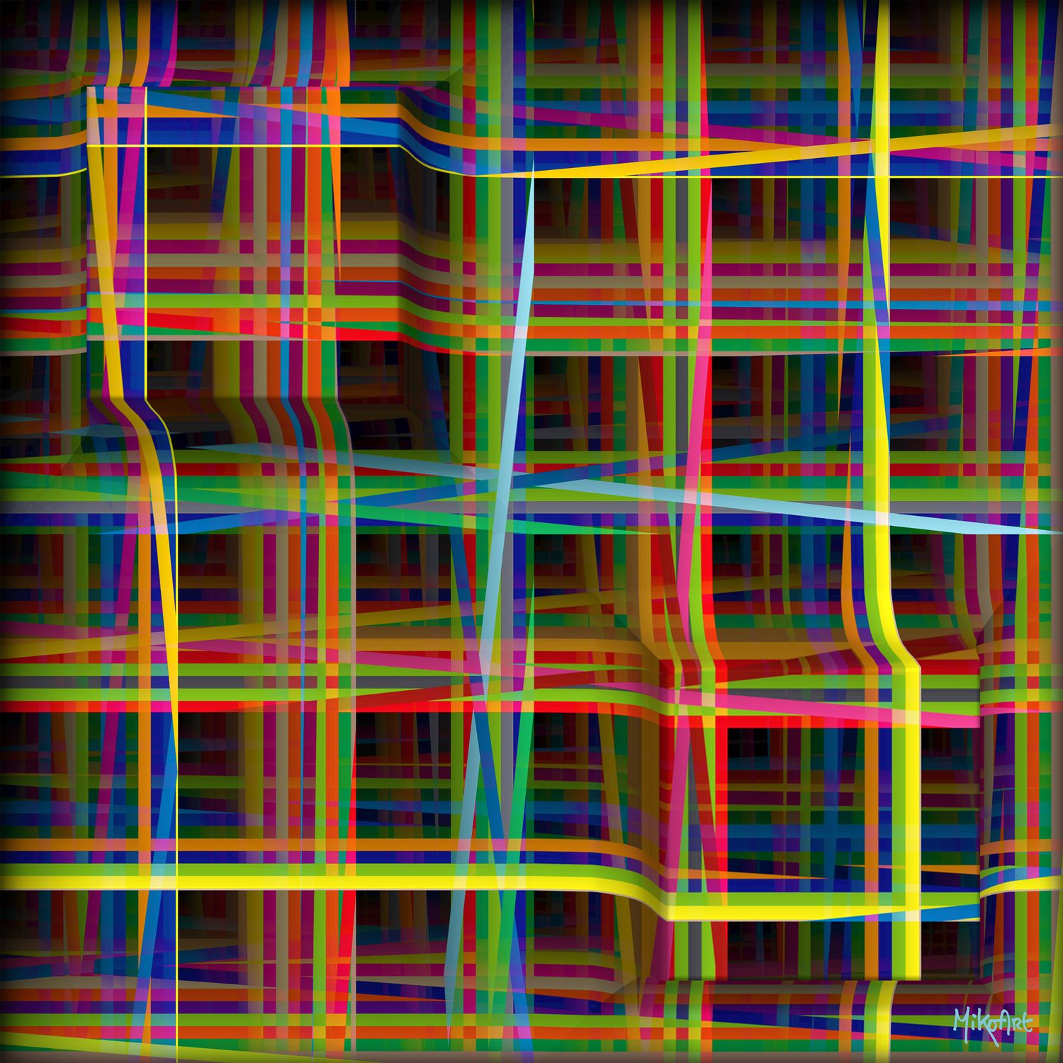 MikoArt-Liquid Gloss®-01/Series-80x80cm-0134