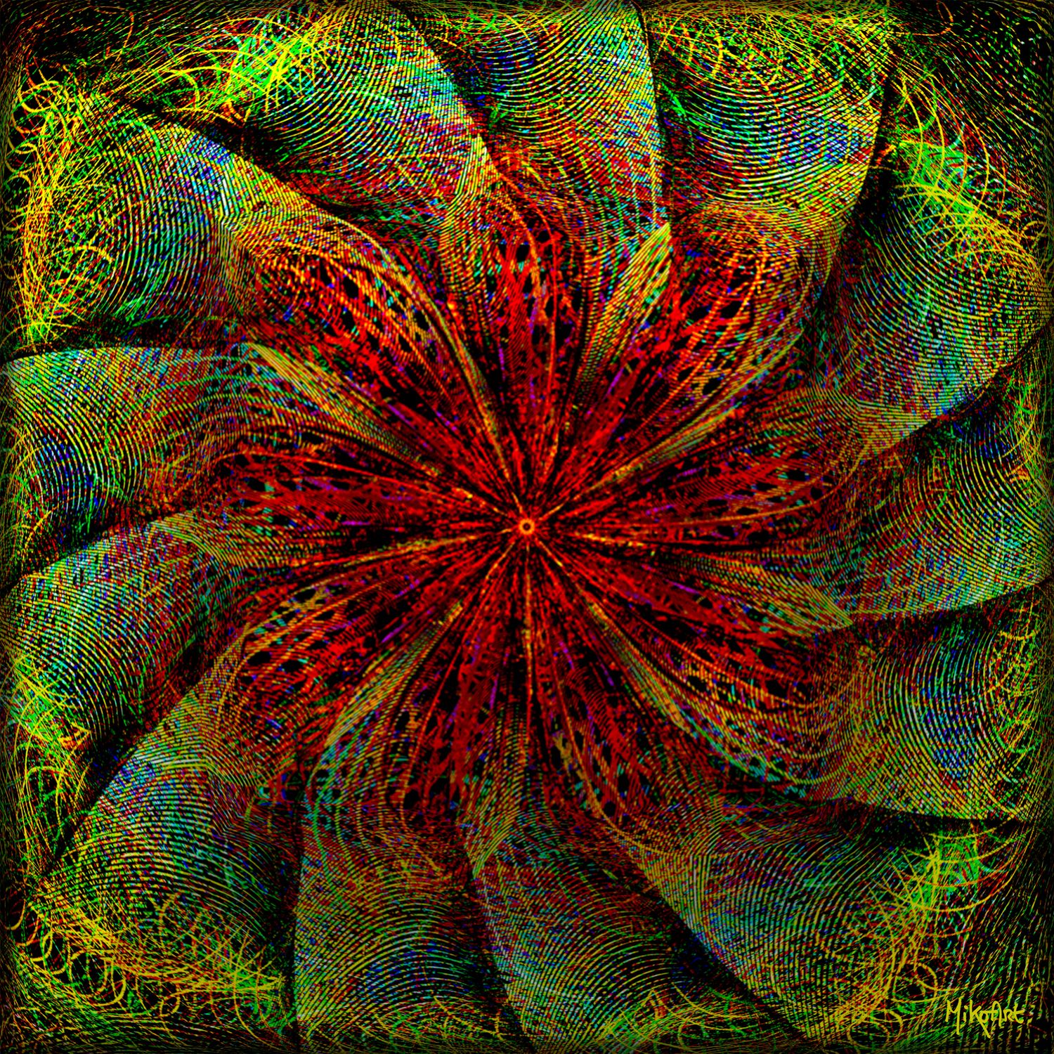 MikoArt-Liquid Gloss®-01/Series-80x80cm-0128