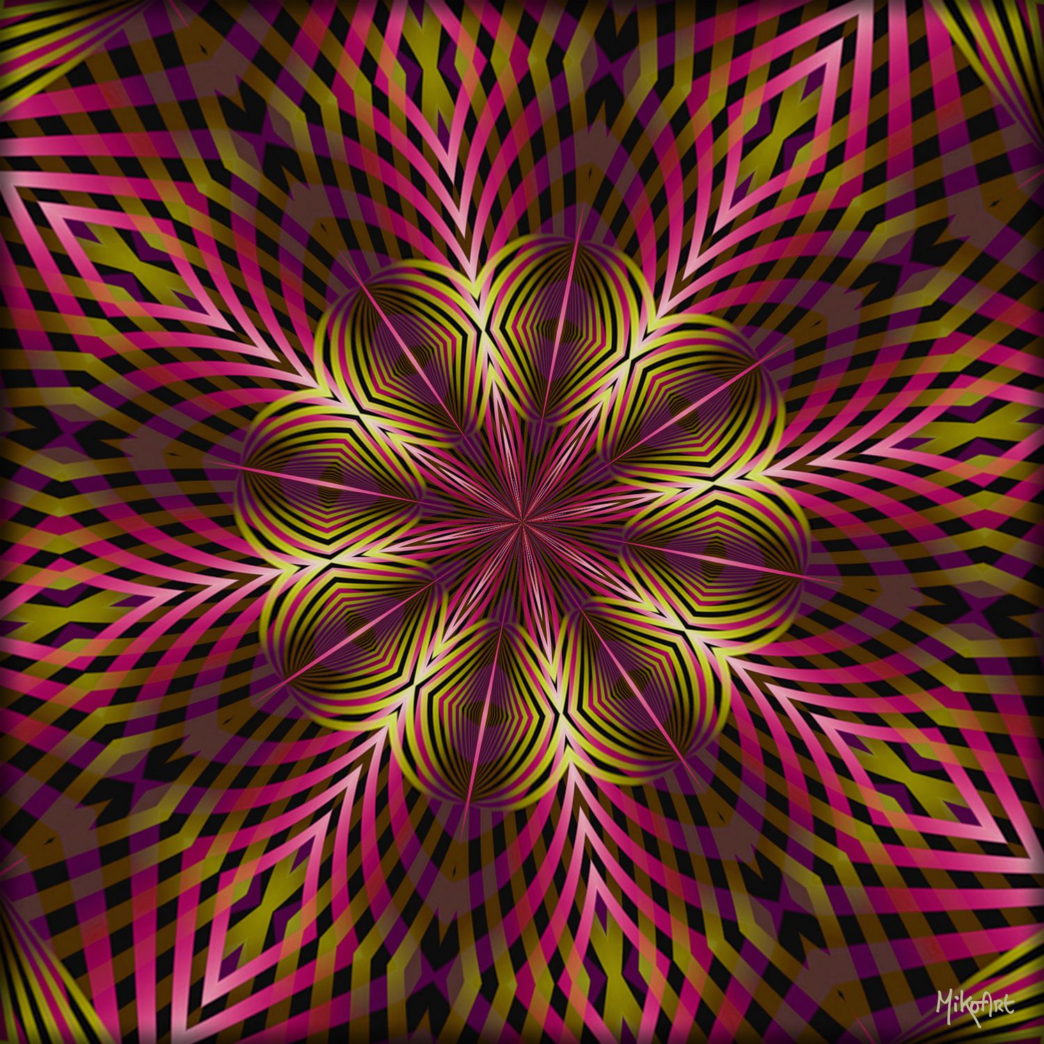 MikoArt-Liquid Gloss®-01/Series-80x80cm-0113