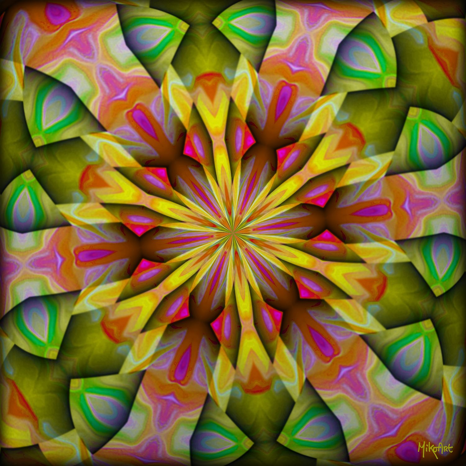 MikoArt-Liquid Gloss®-01/Series-80x80cm-0107