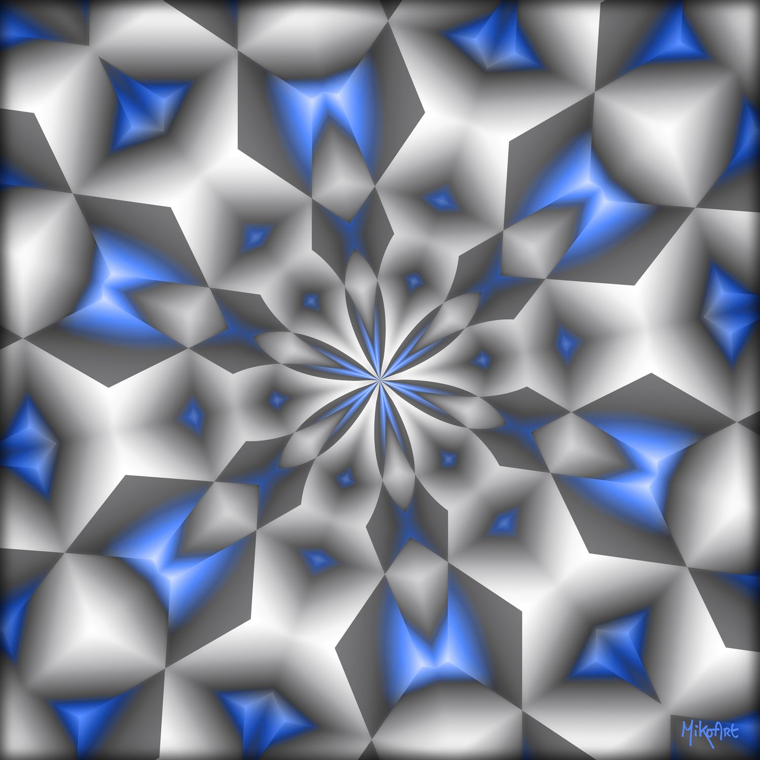 MikoArt-Liquid Gloss®-01/Series-80x80cm-0103