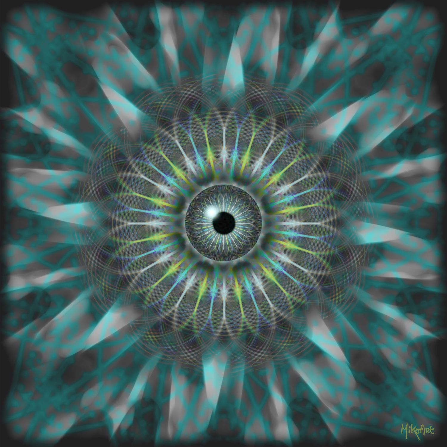 MikoArt-Liquid Gloss®-01/Series-80x80cm-0088