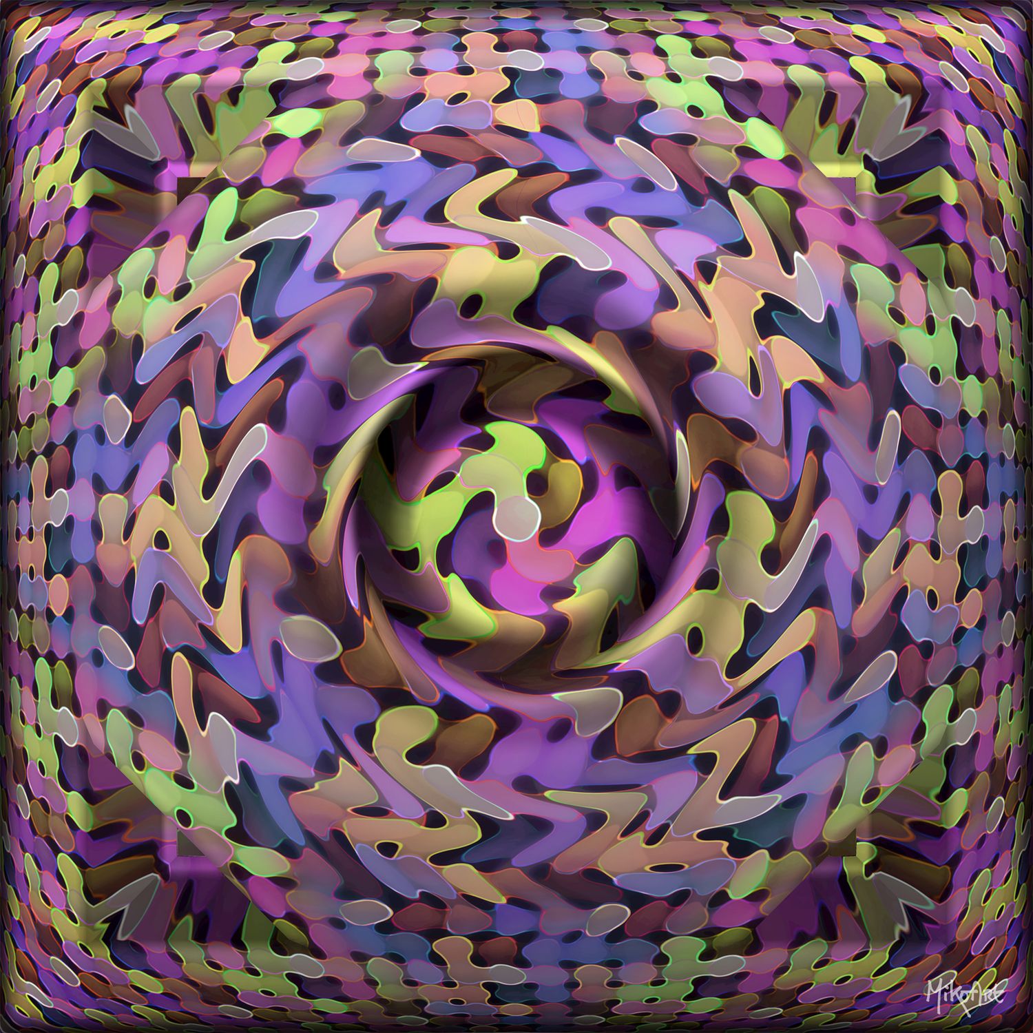 MikoArt-Liquid Gloss®-01/Series-80x80cm-0094