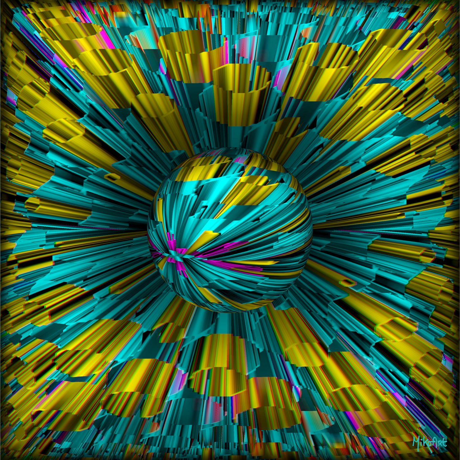 MikoArt-Liquid Gloss®-01/Series-80x80cm-0070