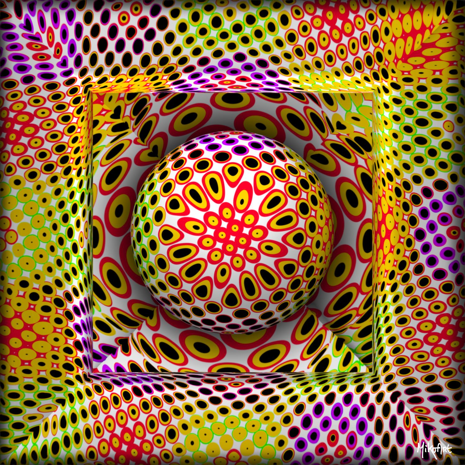 MikoArt-Liquid Gloss®-01/Series-80x80cm-0072