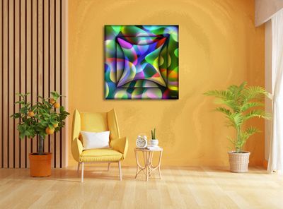 MikoArt-Liquid Gloss®-01/Series-80x80cm-0075