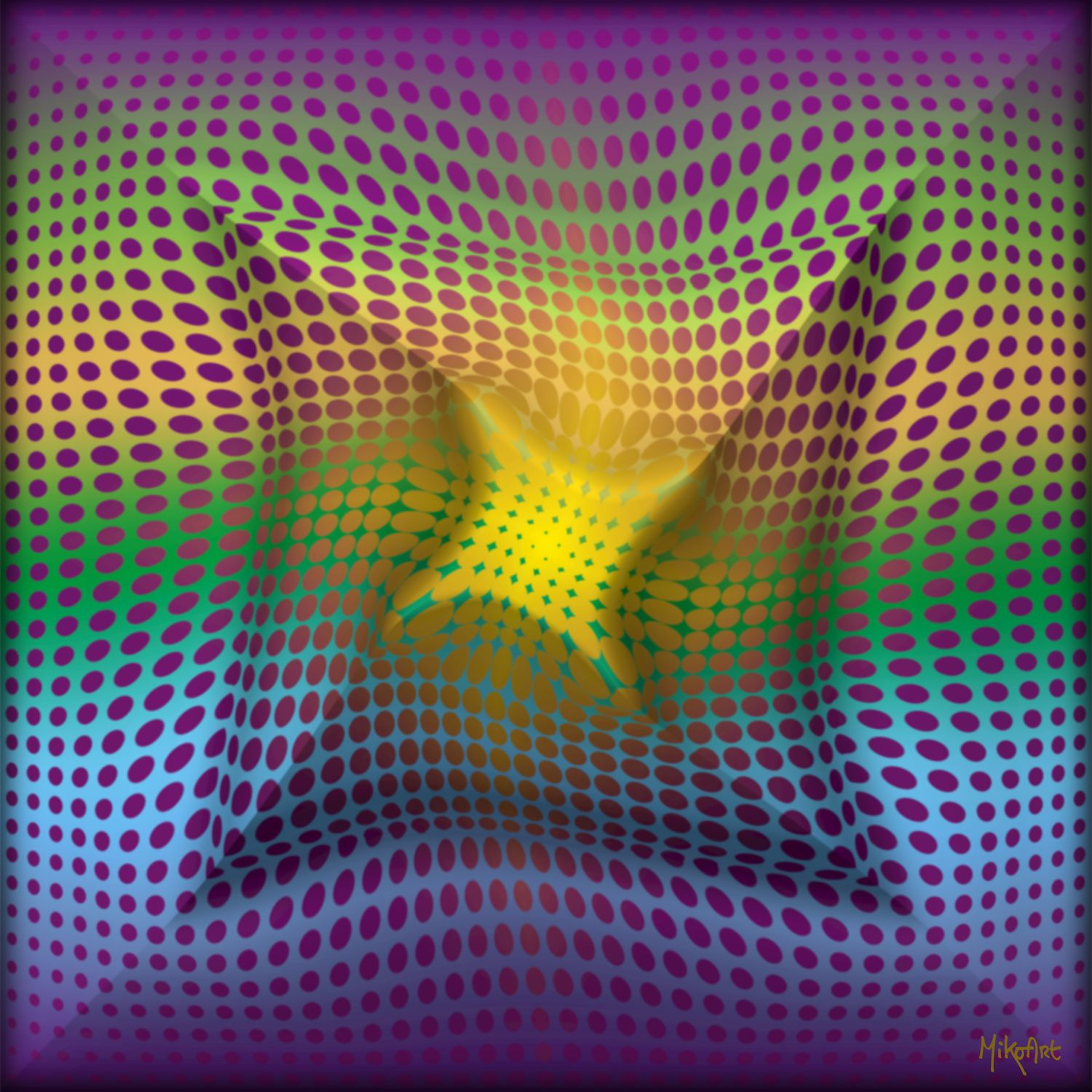 MikoArt-Liquid Gloss®-01/Series-80x80cm-0076