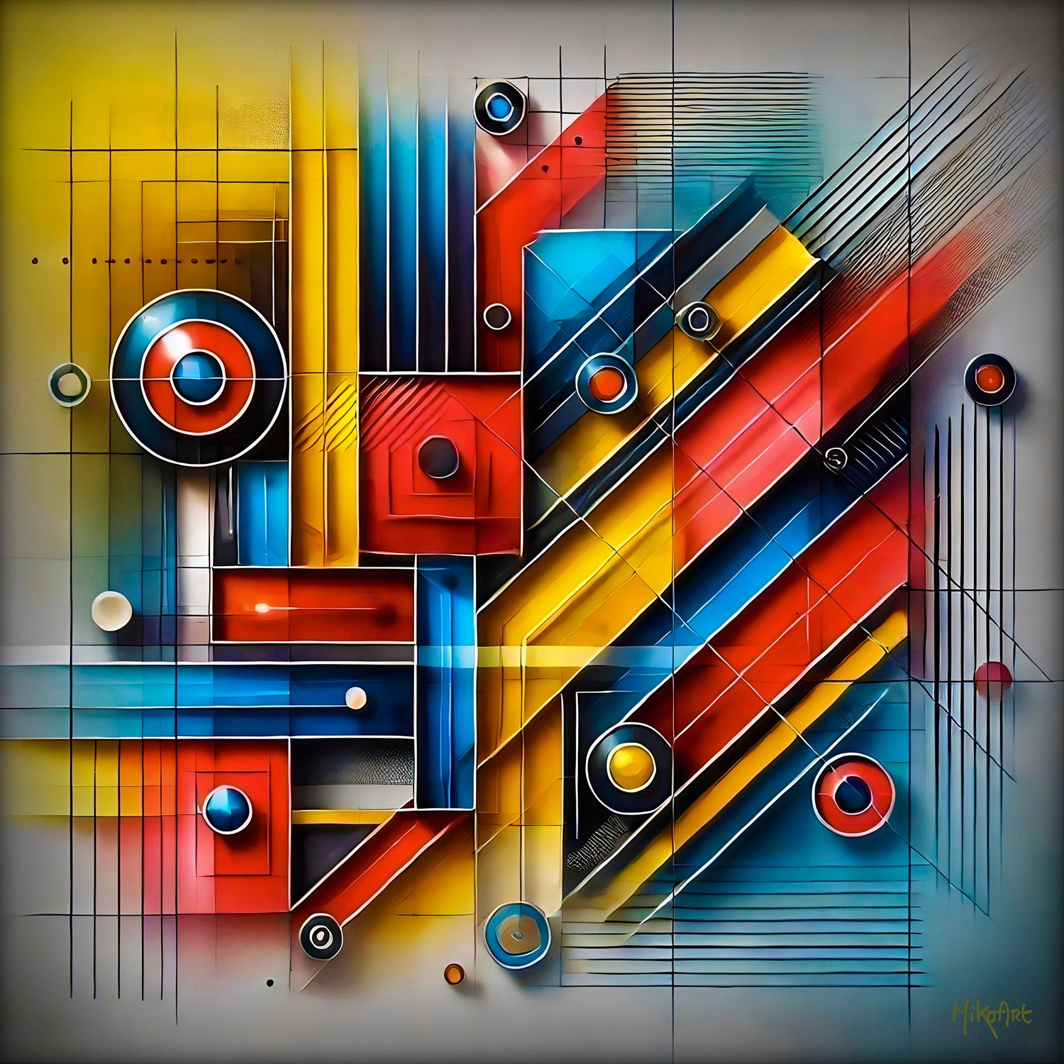 MikoArt-Liquid Gloss®-02/Series-80x80cm-0288