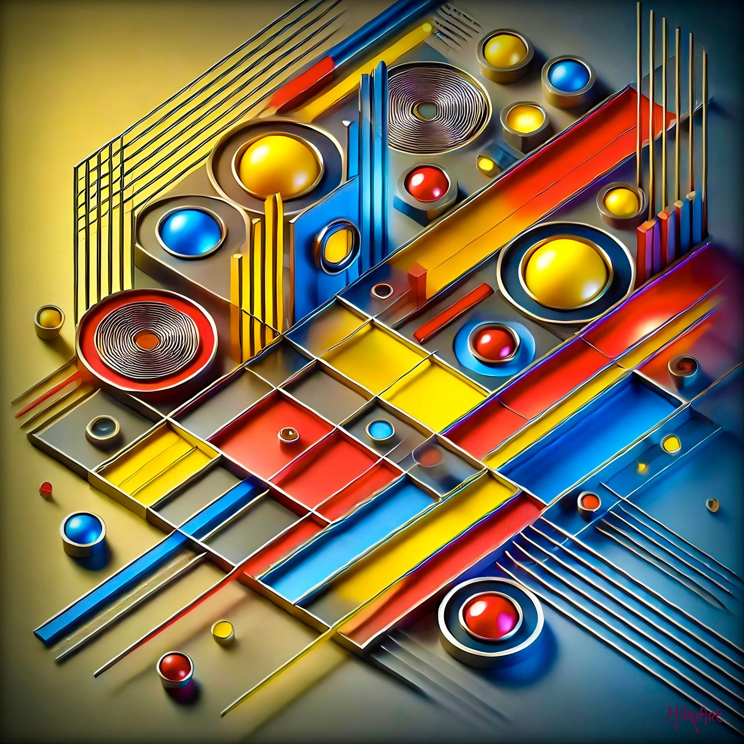 MikoArt-Liquid Gloss®-02/Series-80x80cm-0296